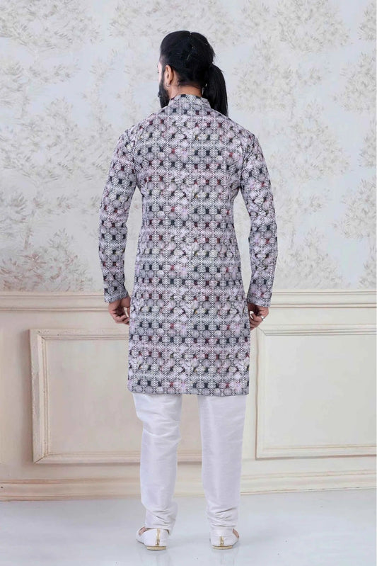 Multi Cotton Festival Wear Kurta Pajama NCKP11310135