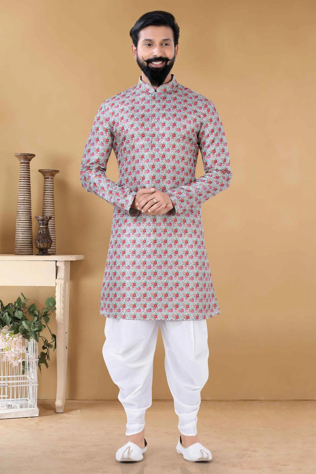 Multi Jacquard Kurta Pajama NCKP11310168