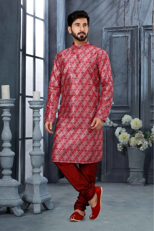 Multi Kurta Pajama In Silk NCKP10410698