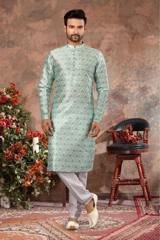 Multi Kurta Pajama In Silk NCKP10410703