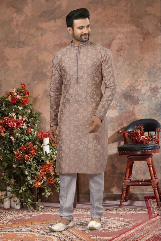 Multi Kurta Pajama In Silk NCKP10410710