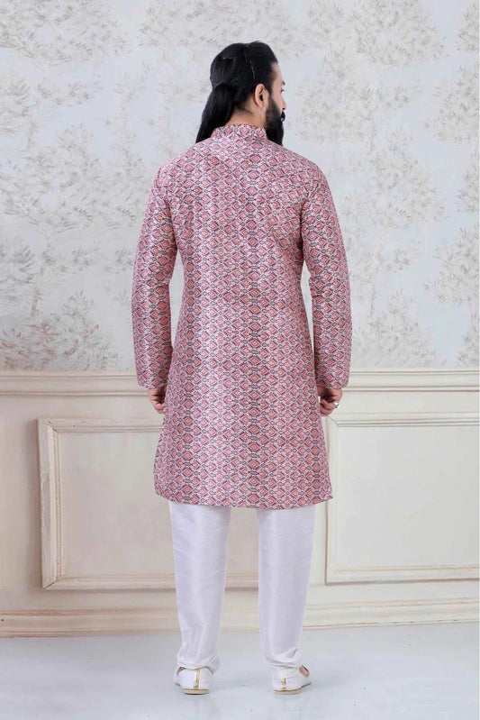 Multi Silk Festival Wear Kurta Pajama NCKP11310134