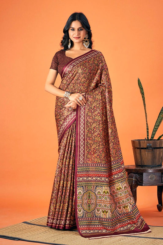 Multi Woven Pashmina Saree NCSD11010478