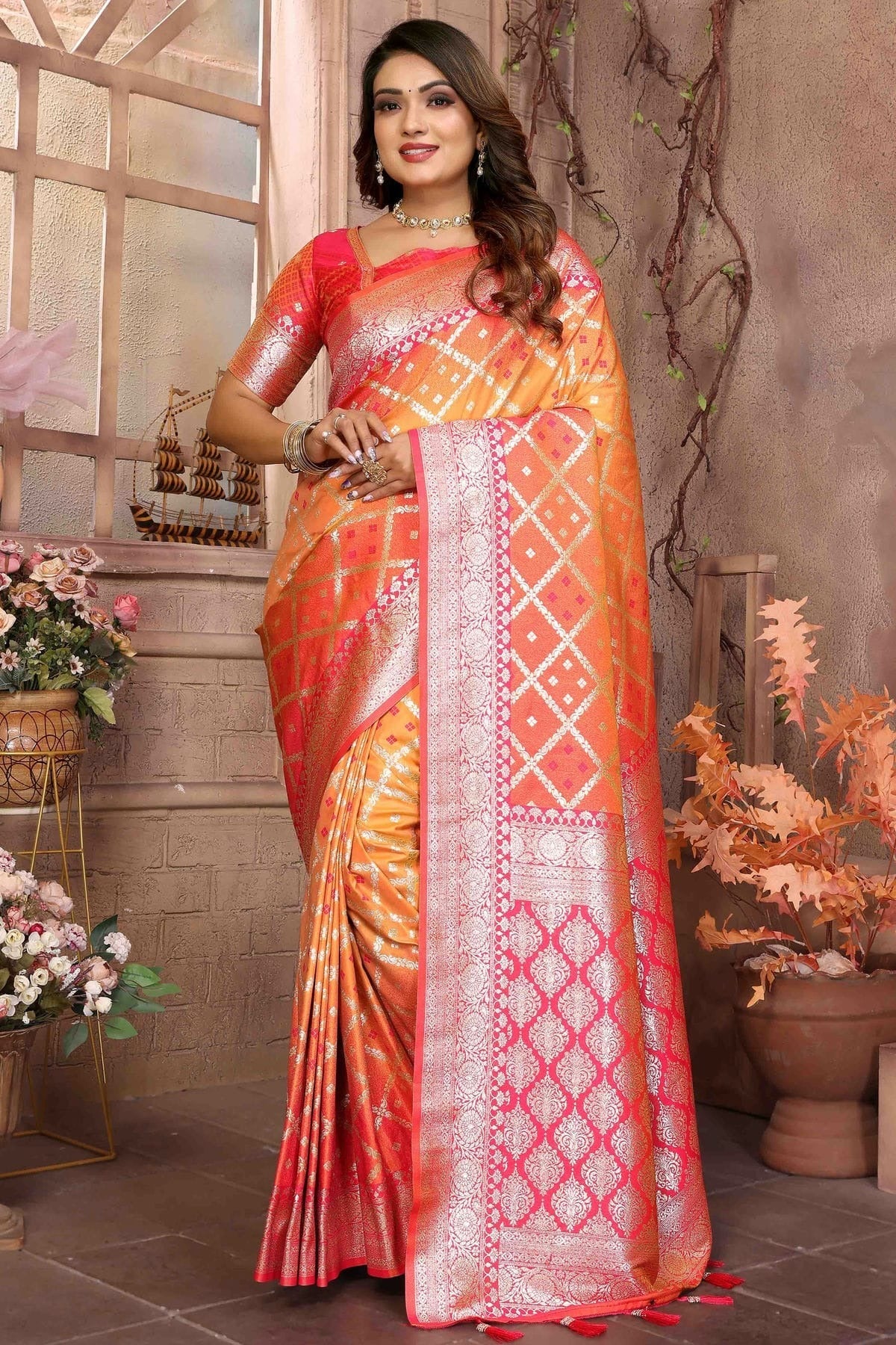 Mustard Kochi Silk Traditional Saree NCSD11110794