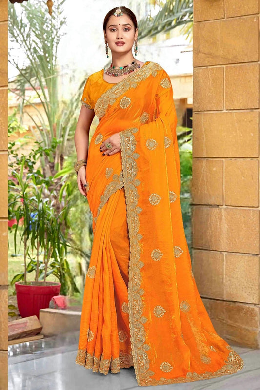 Mustard Silk Designer Saree NCSD11210177