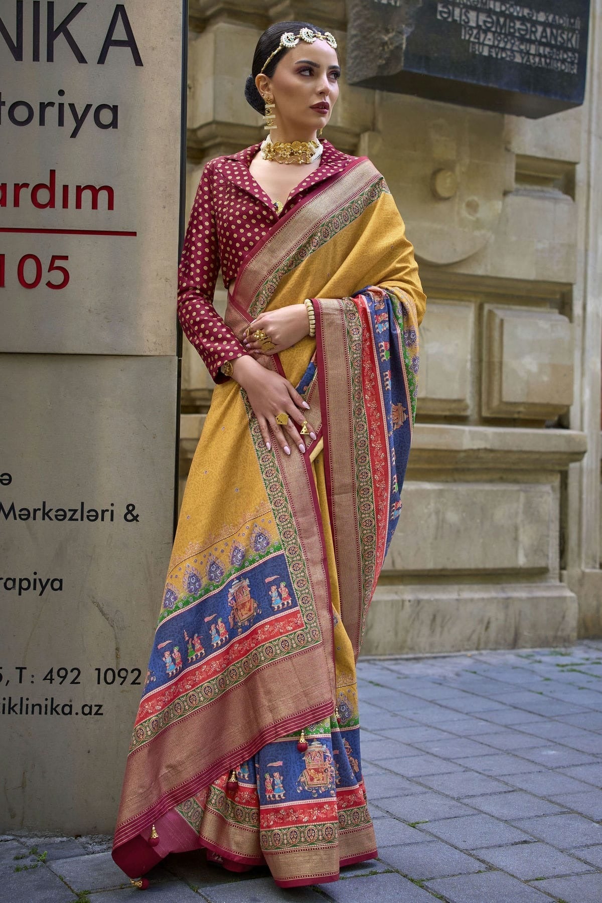 Mustard Silk Traditional Saree NCSD11111639