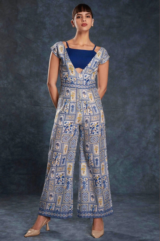 Navy Blue Linen Co-Ord Set  NCTP10810134