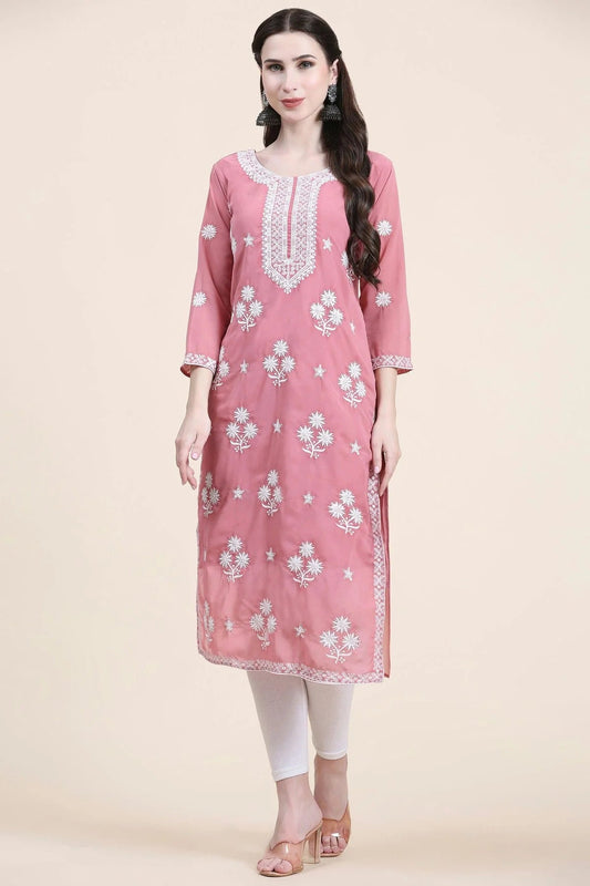 Pink Georgette Kurti NCKR11112045
