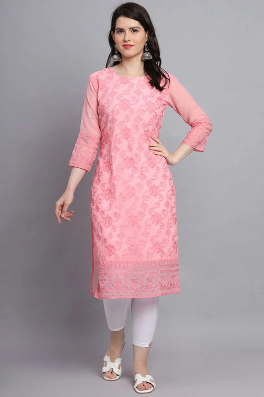 Pink Georgette Kurti NCKR11112111