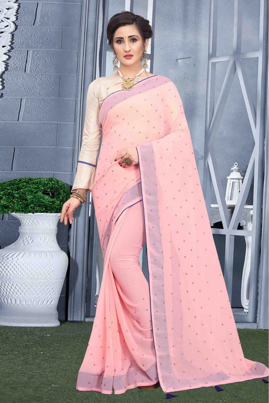 Pink Georgette Party Wear Saree NCSD11210686
