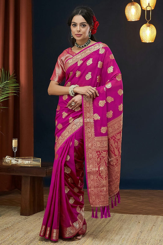Pink Georgette Traditional Saree NCSD11111507