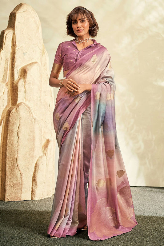 Pink Handloom Khadi Saree NCSD11112574