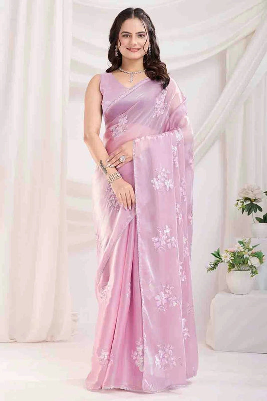 Pink Jimmi Choo Designer Saree NCSD11110973