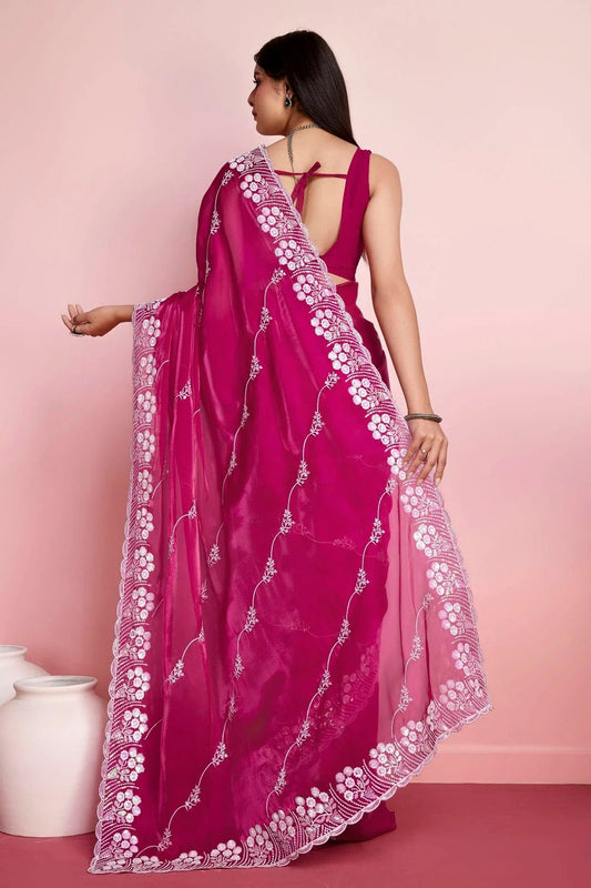 Pink Jimmy Choo Saree NCSD11112443