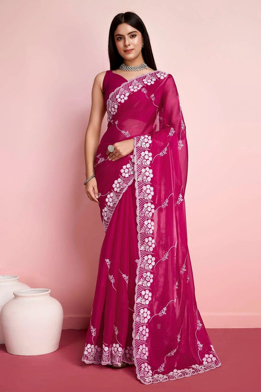 Pink Jimmy Choo Saree NCSD11112443