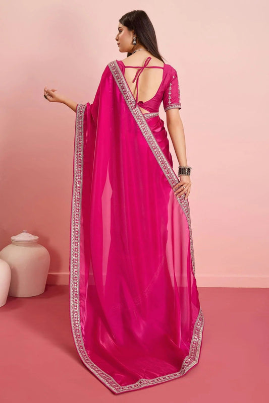 Pink Jimmy Choo Saree NCSD11112450
