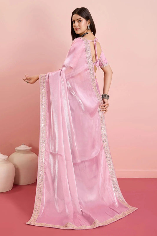 Pink Jimmy Choo Saree NCSD11112452