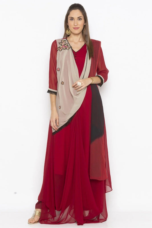 Pink Plus Size Georgette Embroidery Anarkali Suit NCSS10710639