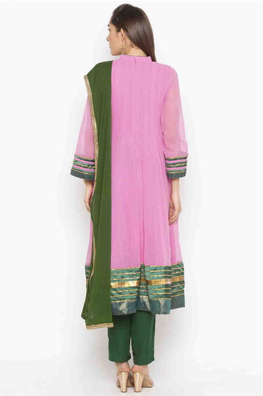 Pink Plus Size Georgette Embroidery Anarkali Suit NCSS10710648