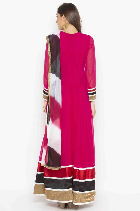 Pink Plus Size Georgette Embroidery Anarkali Suit NCSS10710662
