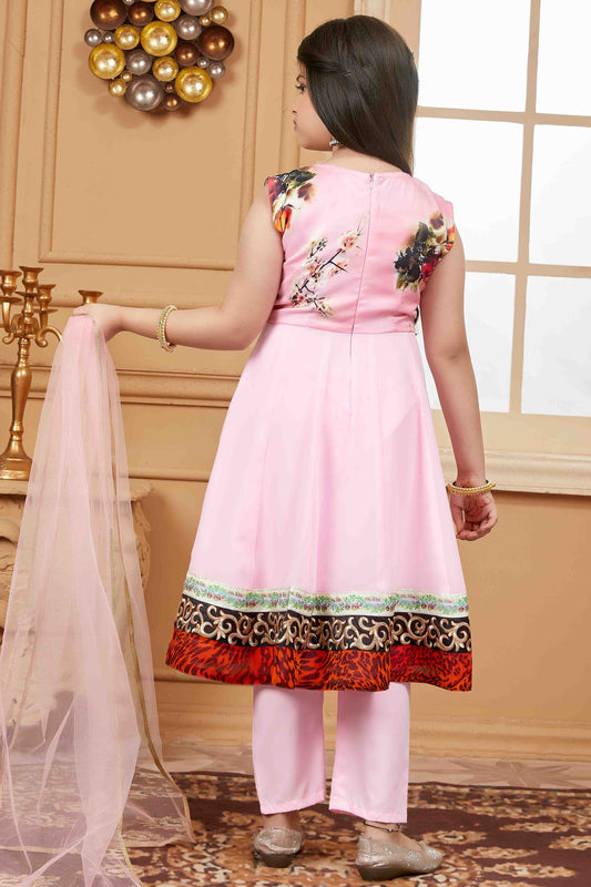 Pink Satin Pant Style Suit NCGW10710827