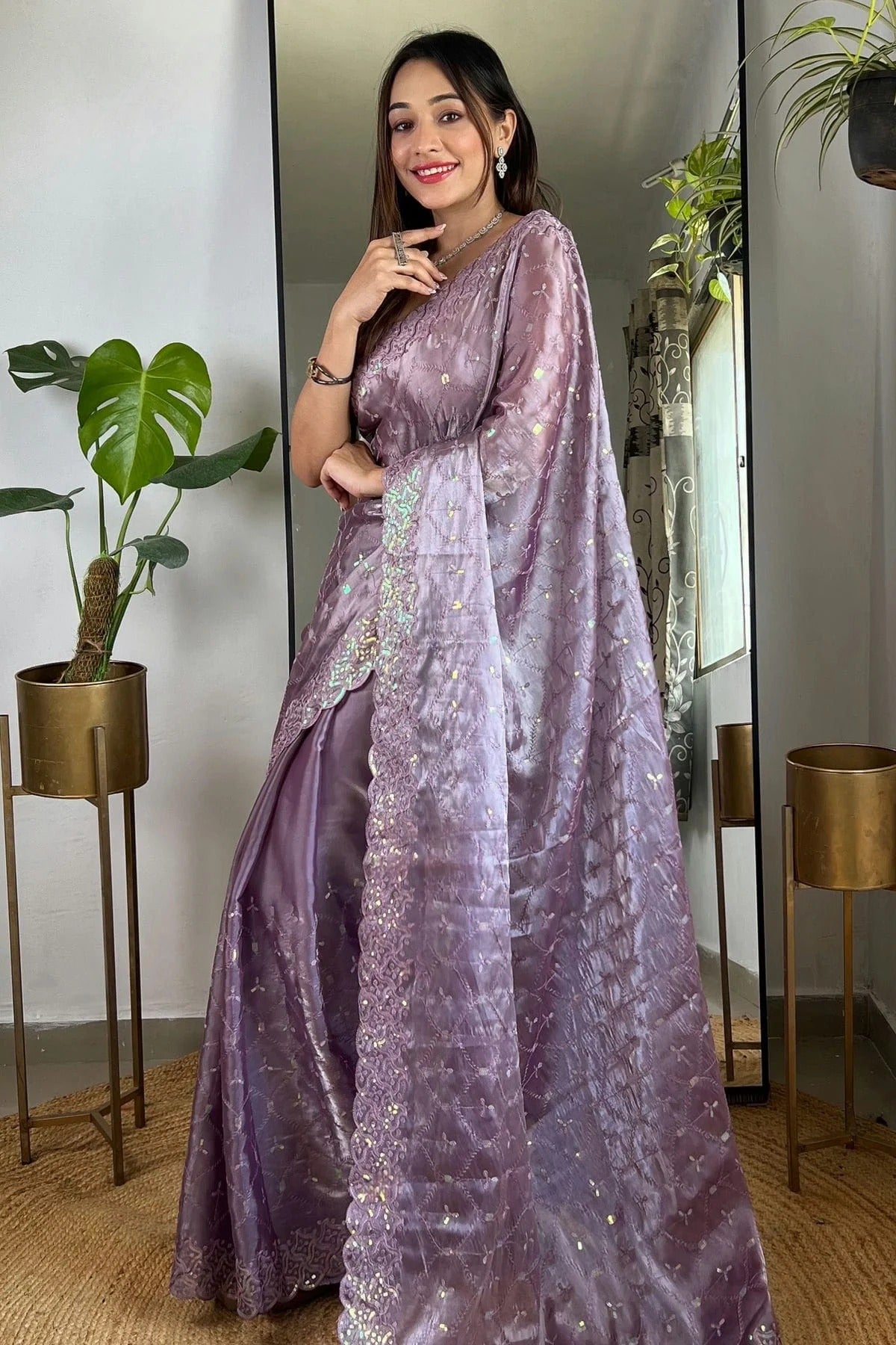 Purple Jimmy Choo Designer Saree NCSD11111773