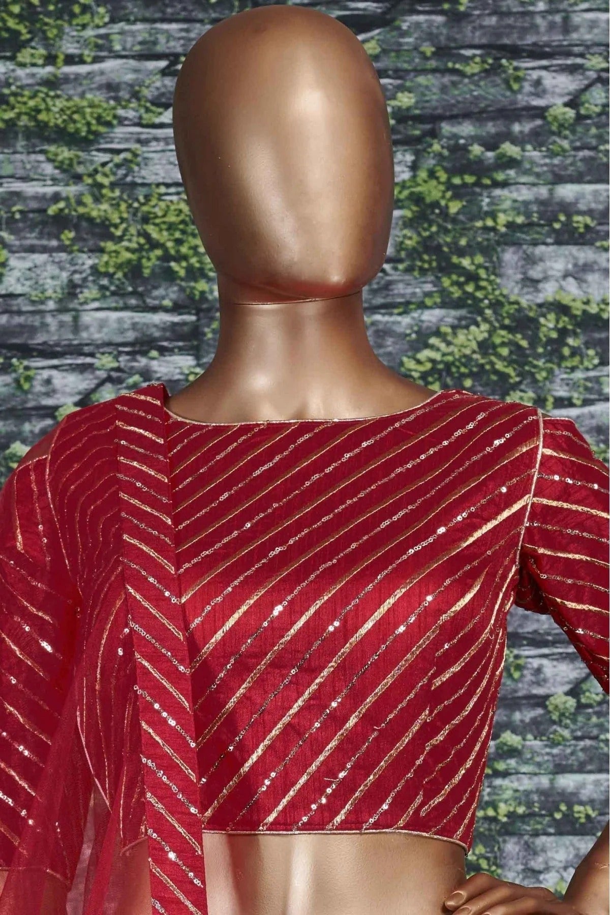 Red Banglory Silk Lehenga Choli NCLC10110279