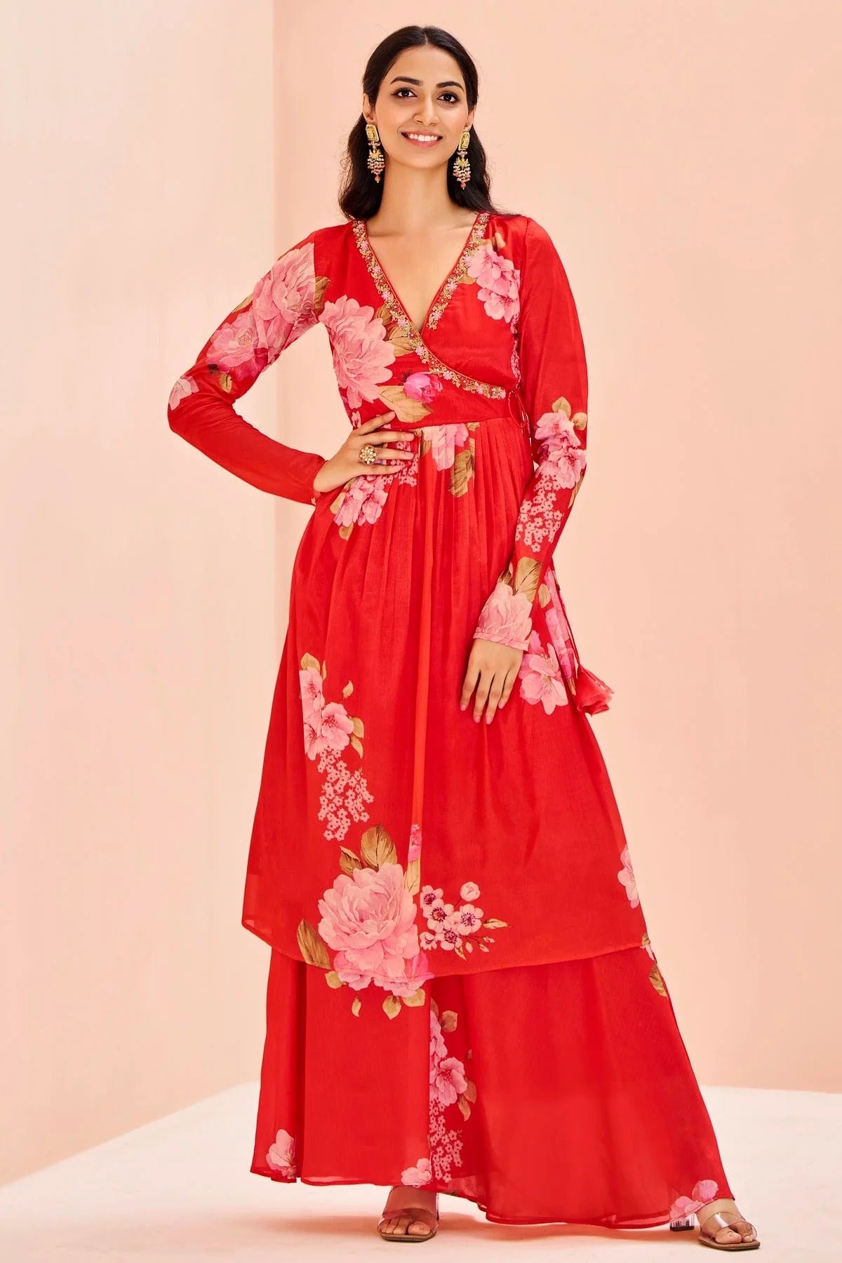 Red Chinon Top and Bottom NCTP10810143