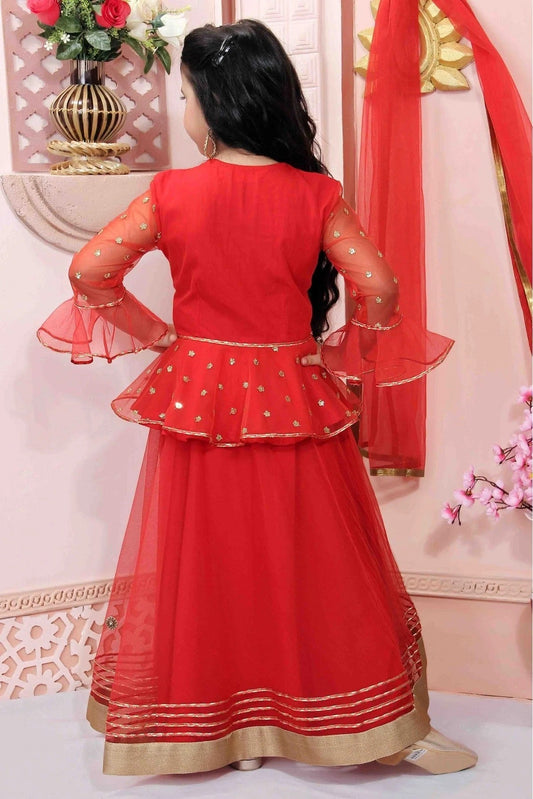 Red Net Party Wear Lehenga Choli NCGW10710765-10