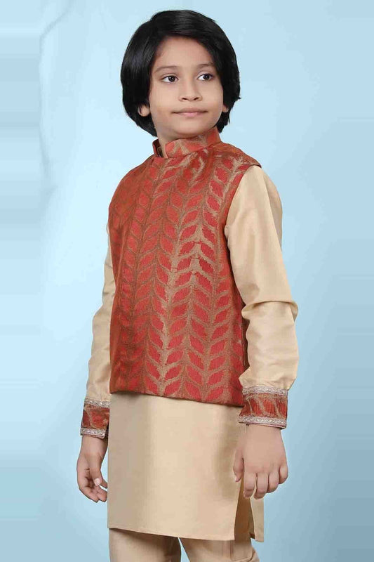 Rust Silk Jacket  NCBW10710731