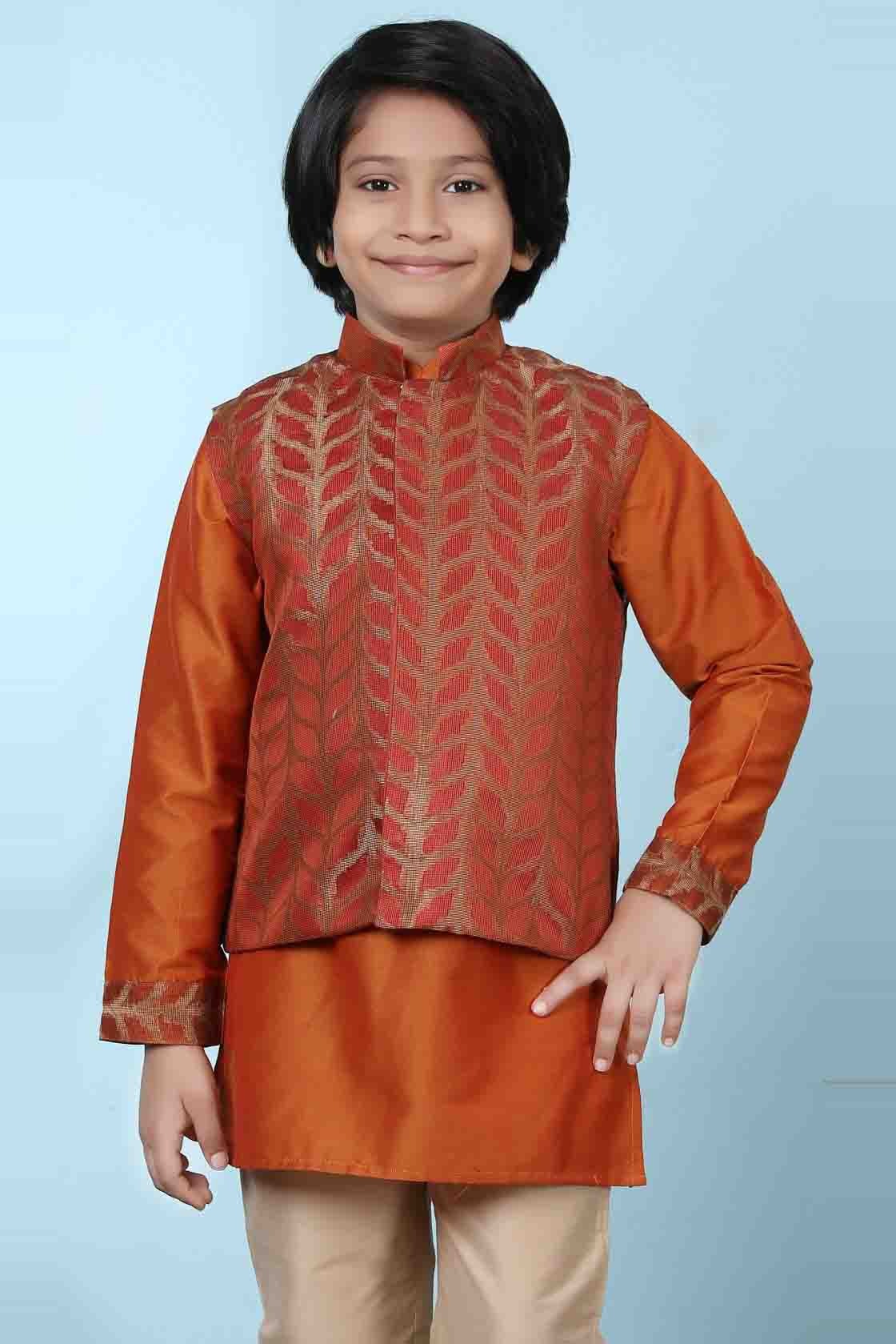 Rust Silk Jacket NCBW10710732