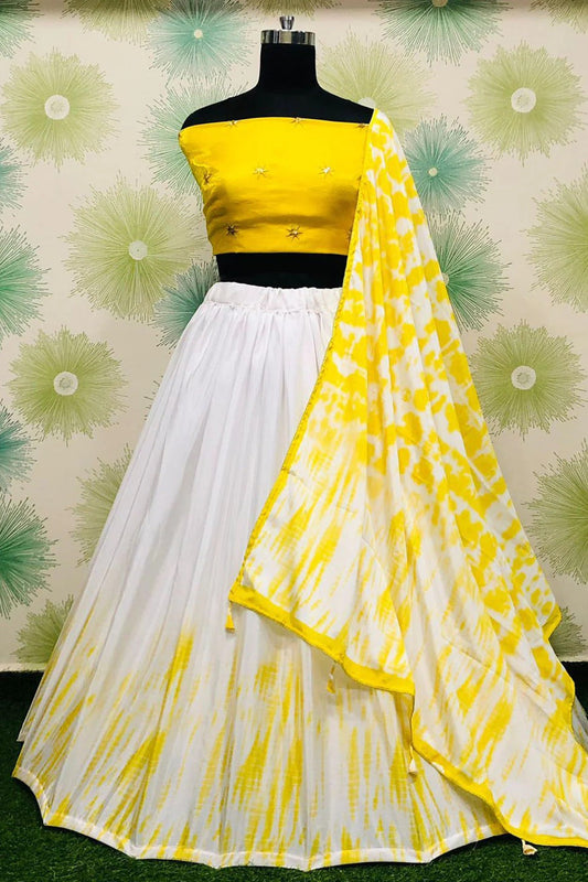 White Silk Lehenga Choli NCLC10210149