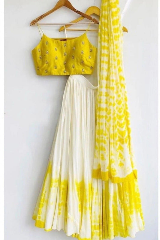 White Silk Lehenga Choli NCLC10210149