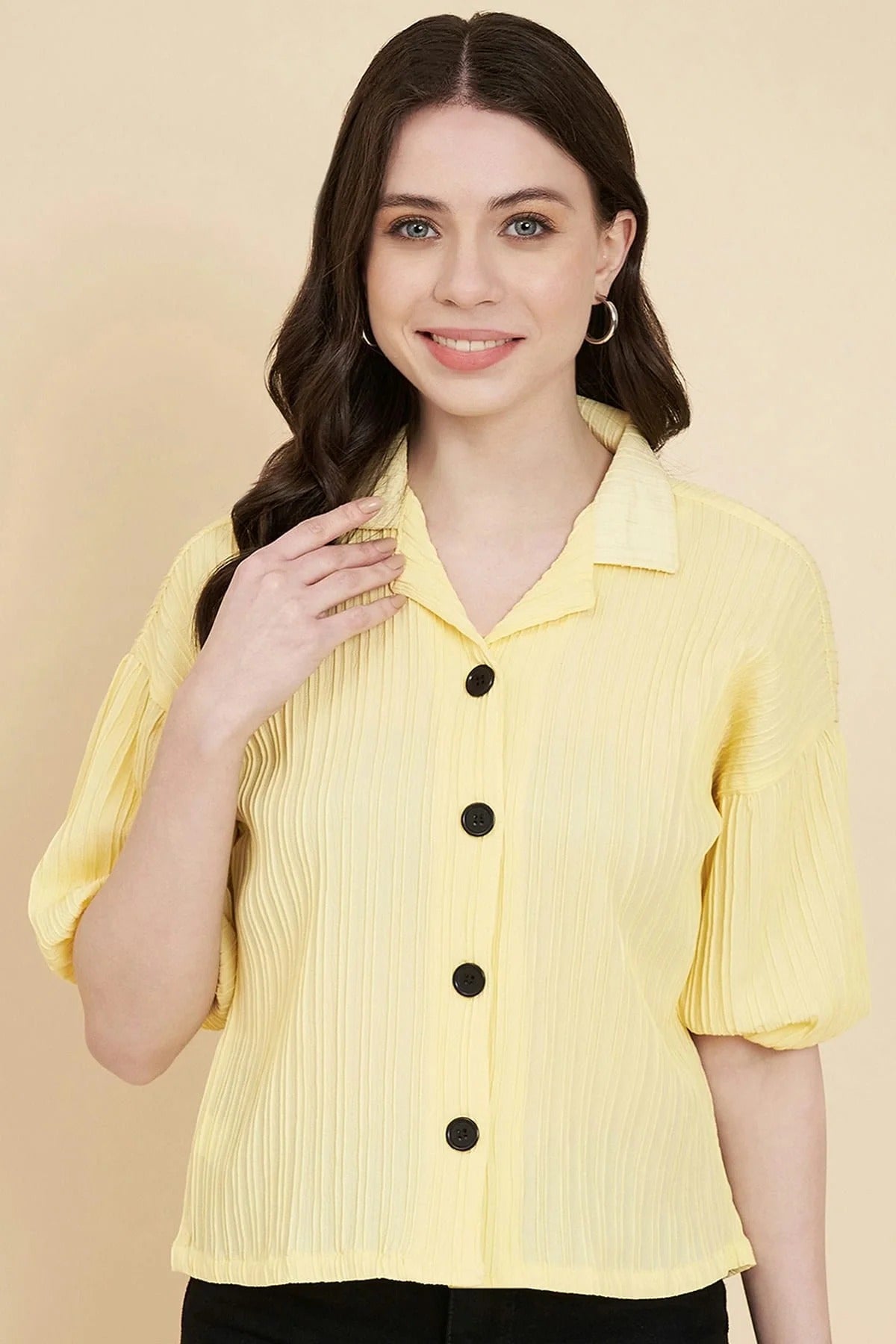 Yellow Boxy Readymade Top NCTP11112283
