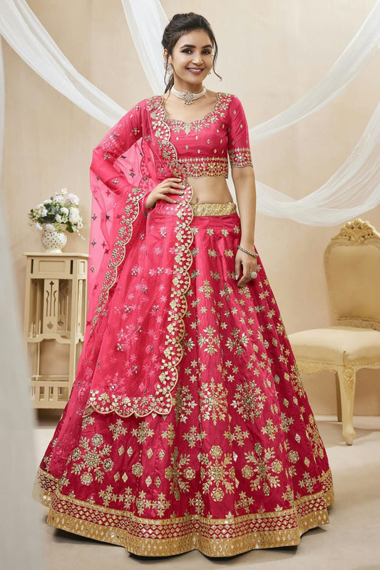 Art Silk Embroidery A Line Lehenga Choli NCLC10110185