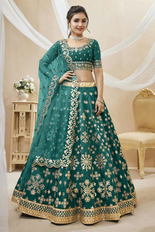 Art Silk Embroidery A Line Lehenga Choli NCLC10110189