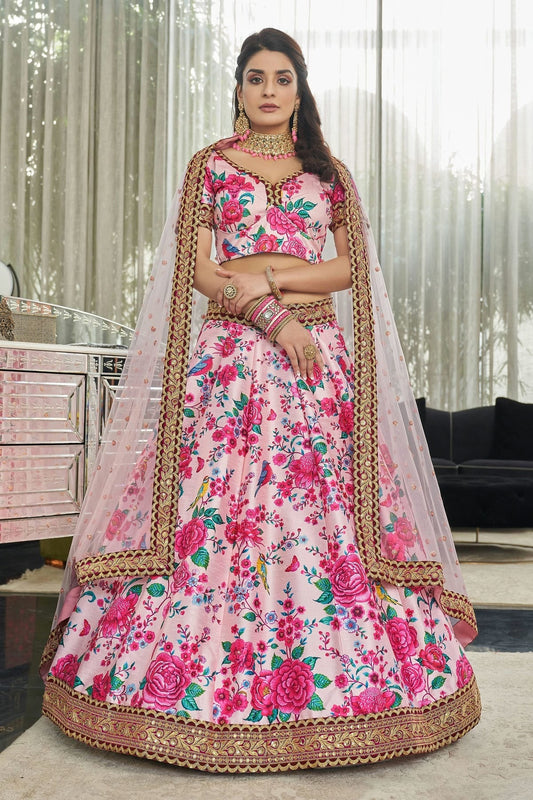 Art Silk Embroidery A Line Lehenga Choli NCLC10110227
