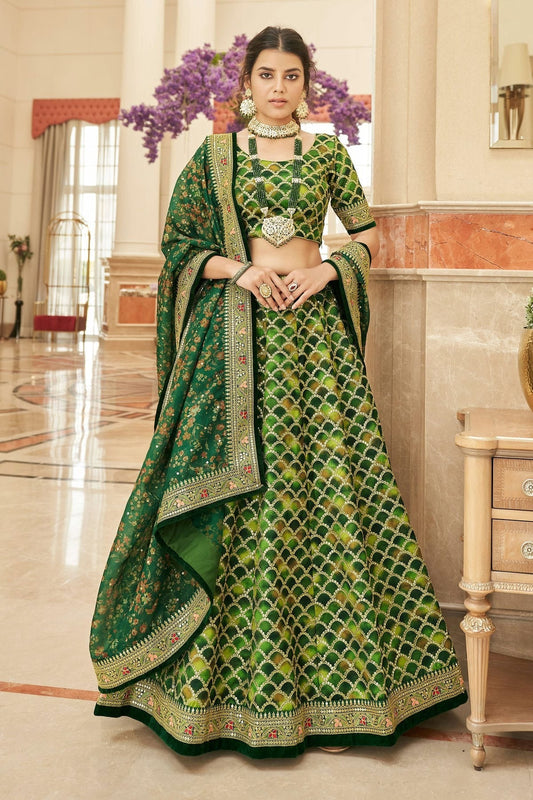 Art Silk Embroidery A Line Lehenga Choli NCLC10110232