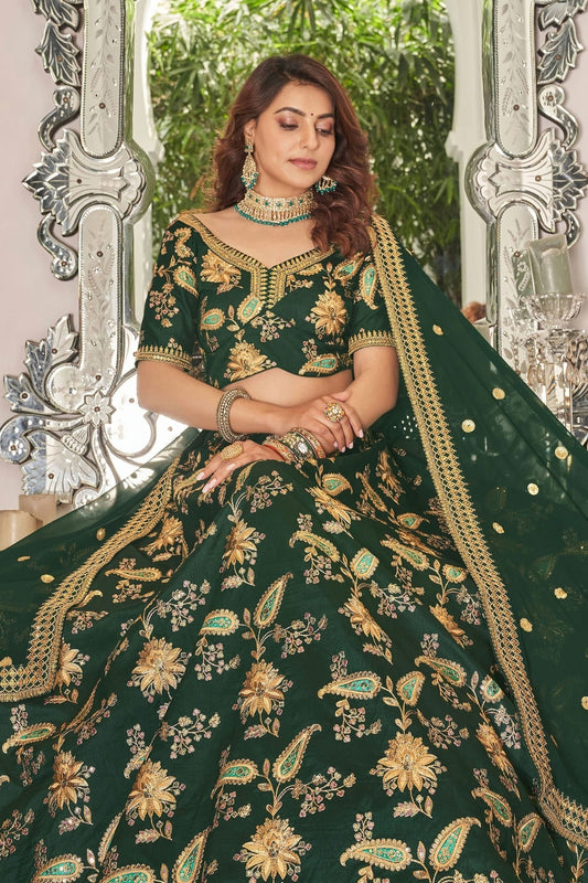 Art Silk Embroidery A Line Lehenga Choli NCLC10110240