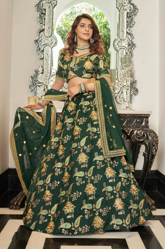 Art Silk Embroidery A Line Lehenga Choli NCLC10110240