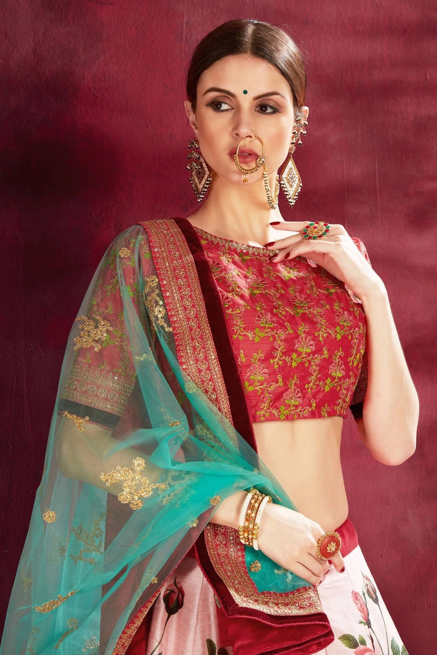 Baby Pink Banglori Silk Designer Lehenga Choli NCLC10110359