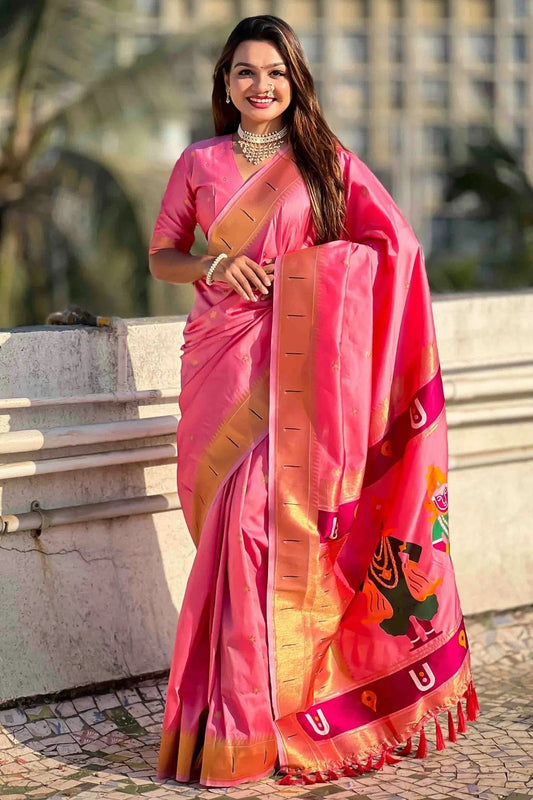 Baby Pink Soft Silk Traditional Saree NCSD11110836