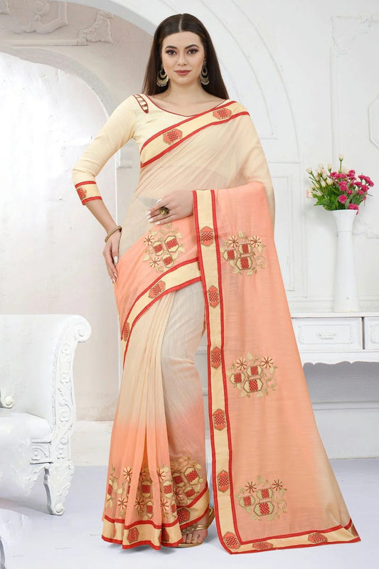 Beige Art Silk Designer Saree NCLC11210482