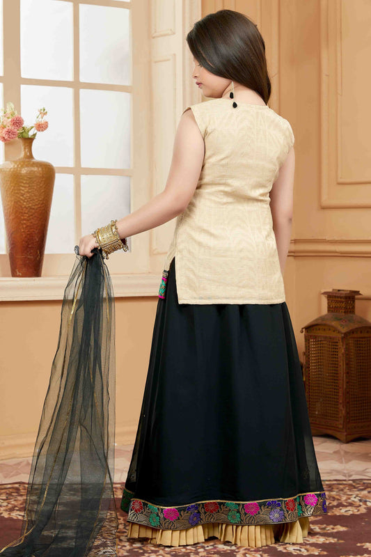 Beige Handloom Silk Lehenga Suit NCGW10710813