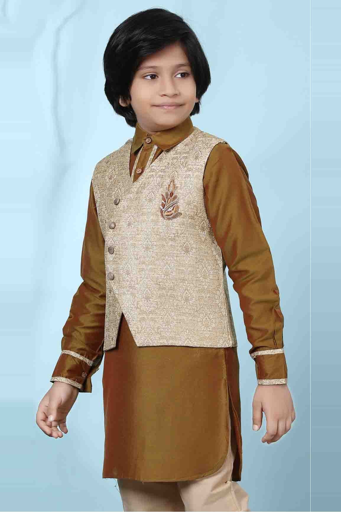 Beige Jacquard Jacket  NCBW10710725