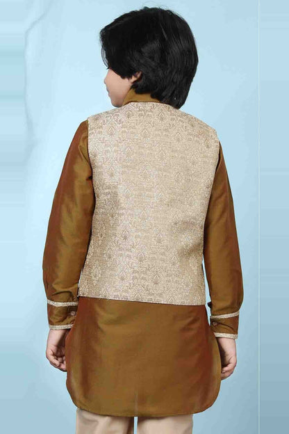 Beige Jacquard Jacket  NCBW10710725