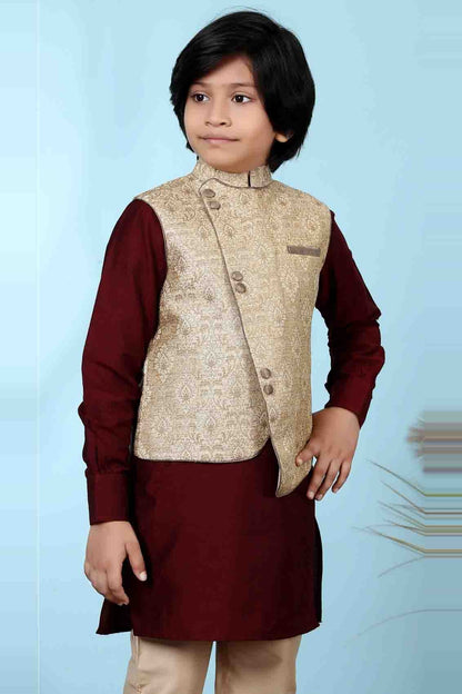 Beige Jacquard Jacket  NCBW10710726