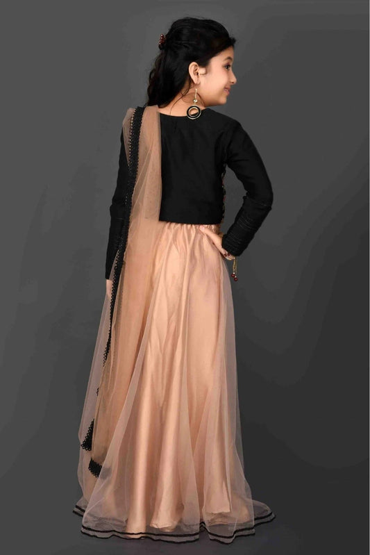 Beige Net Embroidery Lehenga Choli NCGW10710791