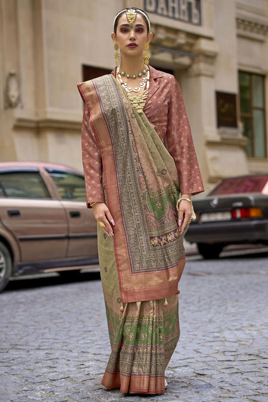 Beige Silk Traditional Saree NCSD11111641