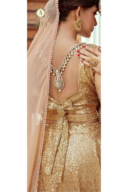 Beige Soft Net Embroidery Lehenga Choli NCLC10810507